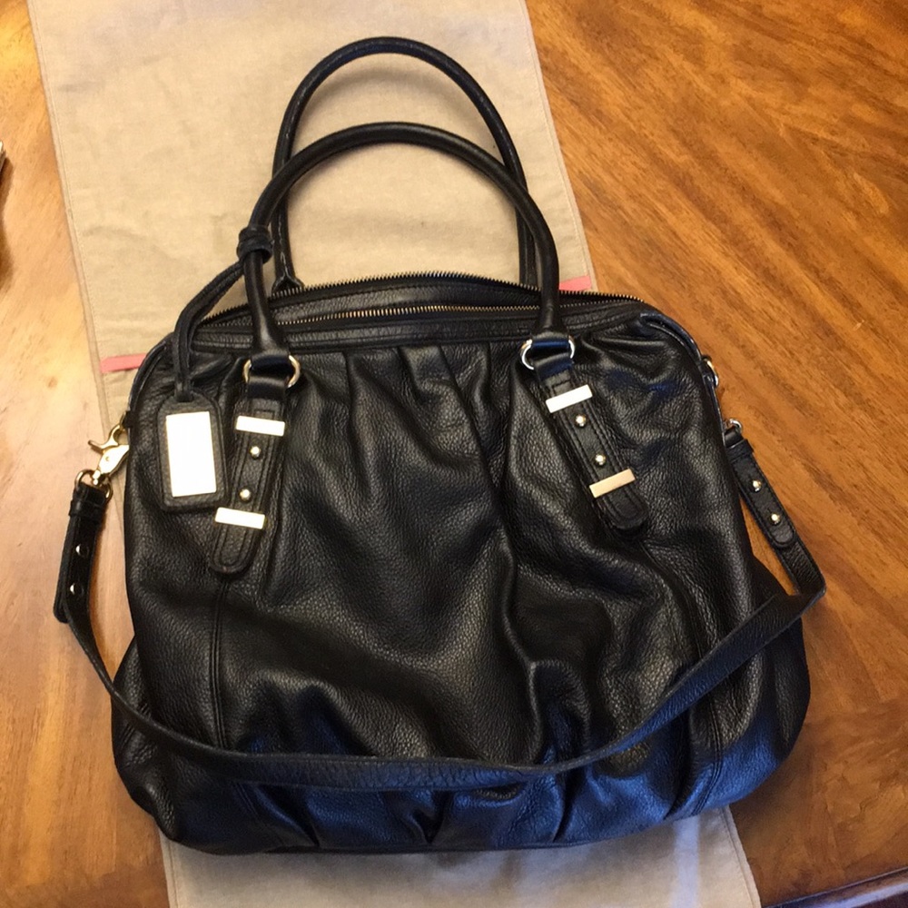 Badgley Mischka Large Black Hobo Bag